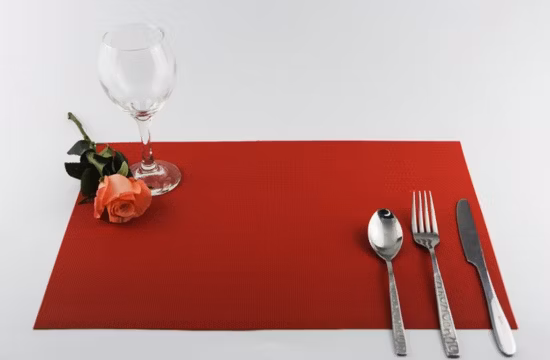 Práctico de costa lavable del mantel de la estera de tabla del aislamiento térmico del PVC